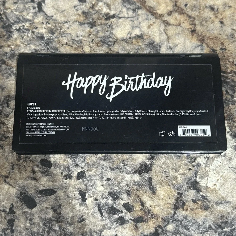 NYX Professional Makeup Happy Birthday‎ Eye Shadow Palette - 10 Colors - New